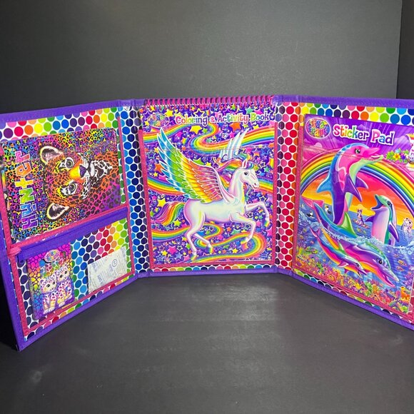 Lisa Frank Tikanni 2020 TriFold Art Case w/ Puzzles, Sticker Pad & Activity Lot - Picture 10 of 11